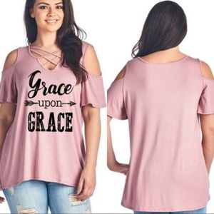 Grace upon Grace Cold Shoulder Top